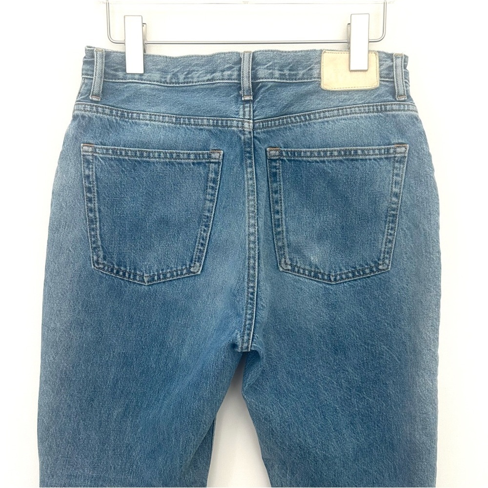 Everlane 90's Cheeky Denim Jeans High Waist Straight Leg Button Blue Size 28 Reg - Picture 10 of 16
